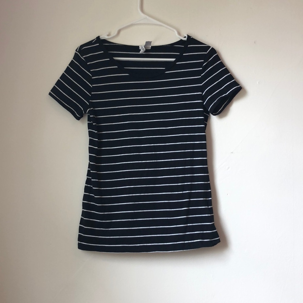 Black and white striped shirt